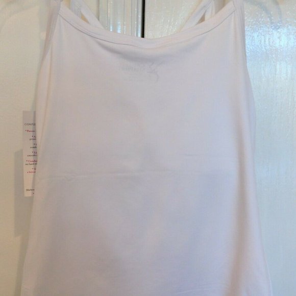 Mastectomy Camisole with Integrated Prosthetics, Small w B Cup, NWT, White, Cut- - Picture 5 of 8